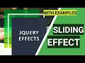 9 jQuery Sliding effects in Hindi jQuery Tutorial in Hindi