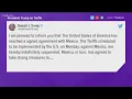 Trump says US Mexico reach agreement to prevent tariffs Mexico s president will hold unity rally i