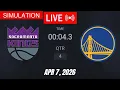 2K NBA LIVE SIMULATION Golden State Warriors vs Sacramento Kings April 7 2026 2026 NBA Season
