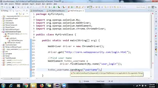 Basic Selenium Test Test to Automate Login Page