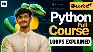 Python Full Course in Telugu Loops in Python for loop while loop break continue