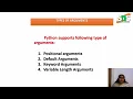 Parameters and Arguments in Functions Problem Solving Using Python SNS Institutions