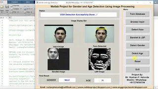 Facial Gender and Age Detection Using Matlab Source Code