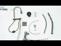How to Install Waterfall Kitchen Sink Pull-Out Mixer Faucet Step-by-Step Guide Fossa Bath Kitchen