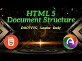 PHP Module 1 Part 2 HTML Document Structure Elements Attributes DOCTYPE Header Body