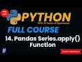 apply function in Python apply in Pandas pandas Series apply