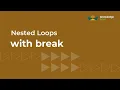 break Statement in Nested Loops ICSE Computer Applications Java BlueJ