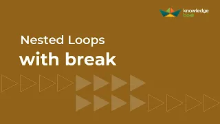 break Statement in Nested Loops ICSE Computer Applications Java BlueJ