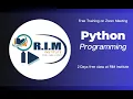 Python Programming Training - Recorded Session