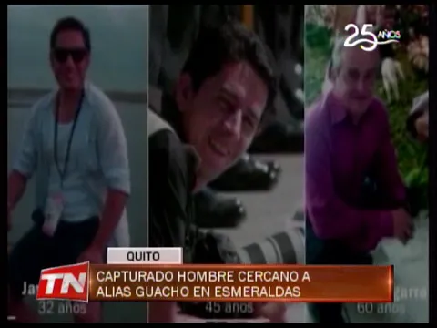 Capturado hombre cercano a alias Guacho en Esmeraldas