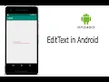 EditText in Android How to get user input in android Android Tutorial
