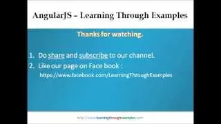 AngularJS 1 x - Learning Through Examples