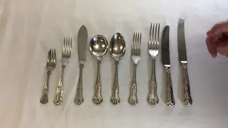 Silver Plated Kings Pattern Range
