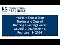 COABE 2025 Session Four - It s More Than a Test The Ins and Outs of Running a Testing Center