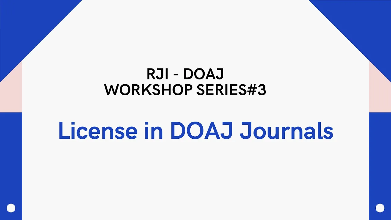 License in DOAJ Journals