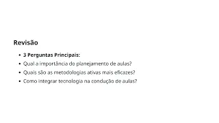 Aula 34 Planejamento e Condução de Aulas