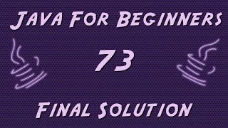 Learn Java for Beginners - 73