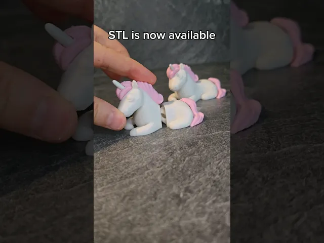 Sleeping unicorn + articulated video thumbnail