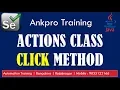 Selenium with Java 24 - Actions class click click WebElement onElement methods explained