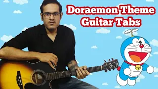 doraemon theme song unplugged guitar tabs with free backing track