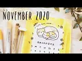 November CAT-lendar Calendar Doodles by Sarah