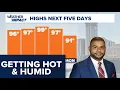 Getting muggy for the Austin-area for the weekend