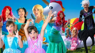 Ariel's FAVORITE Memories With Frozen Elsa, Jasmine, Aurora, Maleficent, Ursula, and Kate & Lilly!