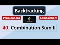 Leetcode 40 Combination Sum II