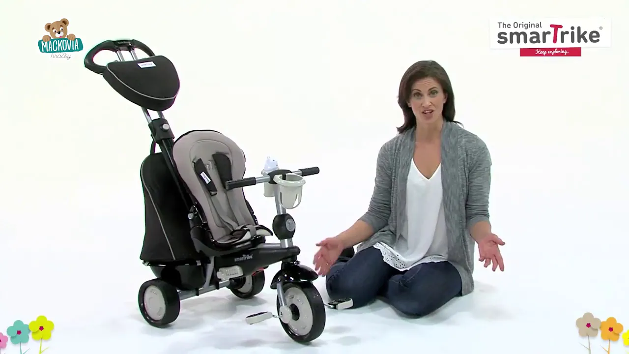 Trojkolky od 10 mesiacov - Trojkolka Recliner Infinity Red smarTrike - 6