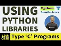 EXAM MCQs USING PYTHON LIBRARIES PYTHON CLASS 12TH