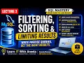 SQL Filtering Sorting Explained WHERE LIKE IN ORDER BY LIMIT