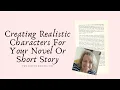 How To Develop Characters For A Story Using Mind Mapping