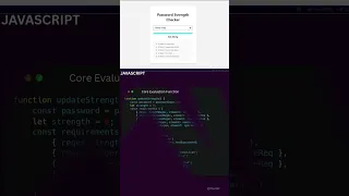 Password Strength Checker Using HTML CSS And JavaScript