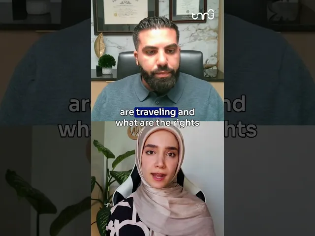 ⁣What occurs if a civil rights lawyer for pro-Palestinian students is detained at an airport?
