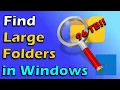 How to find large folders in Windows with DU Disk Usage from Sysinternals