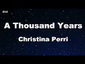 Download Lagu A thousand years karaoke