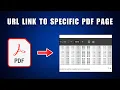 Hoe maak je een URL-link om een ​​PDF-bestand op een specifieke pagina te openen | URL-link naar ...