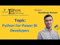 Python For Power BI Developers - Sandeep Pawar