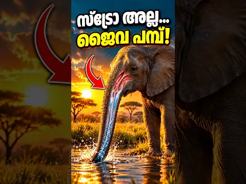 അത്ഭുത പമ്പ് How Elephants Suck Up Water, Malayalam inspiration video