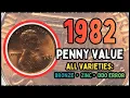 1982 Penny Value - Small vs Large Date Price Chaos from the US Mint