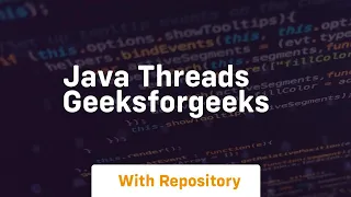 java threads geeksforgeeks