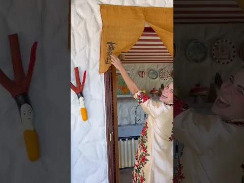 Ela não tem medo de colorir e fez uma casa que é um sonho