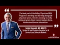 Kelley Physician MBA Info Session Program Overview Alumni Success with Dr James Dunlap