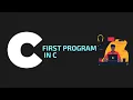 hello world program in C C hello world program in visual studio code first c programming