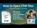 How to Open CFW Files ChemFinder Chemical Form Guide