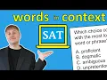 Words in Context Vocab Questions on the Digital SAT Strategies Practice