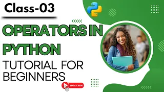 Python Class 03 Operators in Python Python Tutorials for Beginners