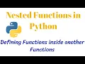 Nested Functions in Python CLASS 12 XII Computer Science