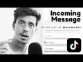 React Native TikTok incoming messages animation