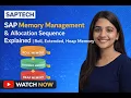 SAP Memory Management Allocation Sequence Explained Roll Extended Heap Memory